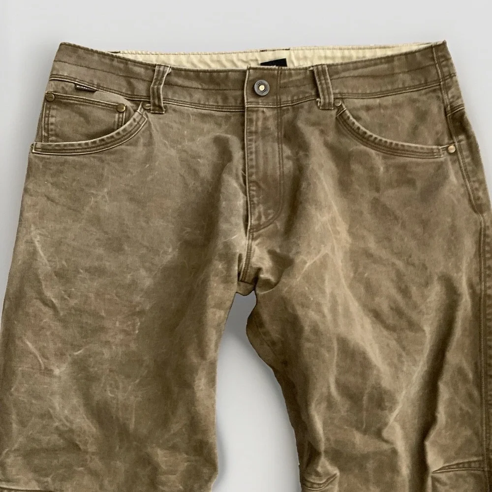 Kuhl Rydr Pants Brown Canvas Style 5016 34 X 32 Actual 31